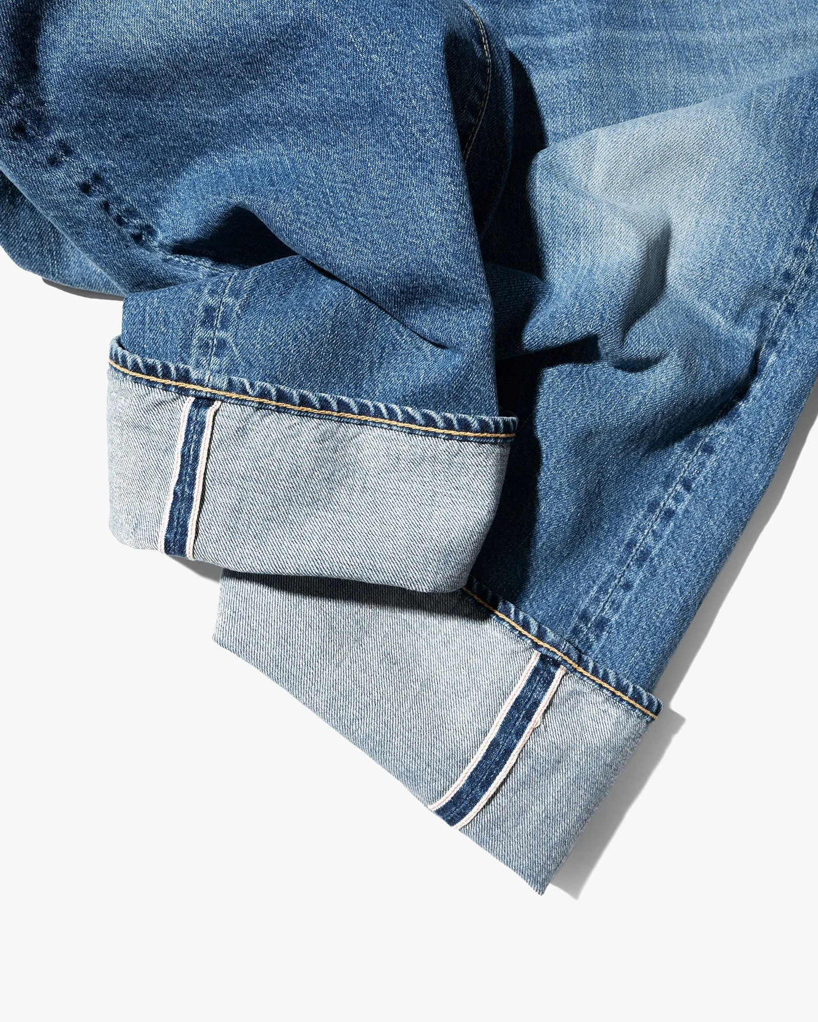 Big John M102SL Vintage 60's Classic Straight Selvedge Mens Jeans - Antique Wash