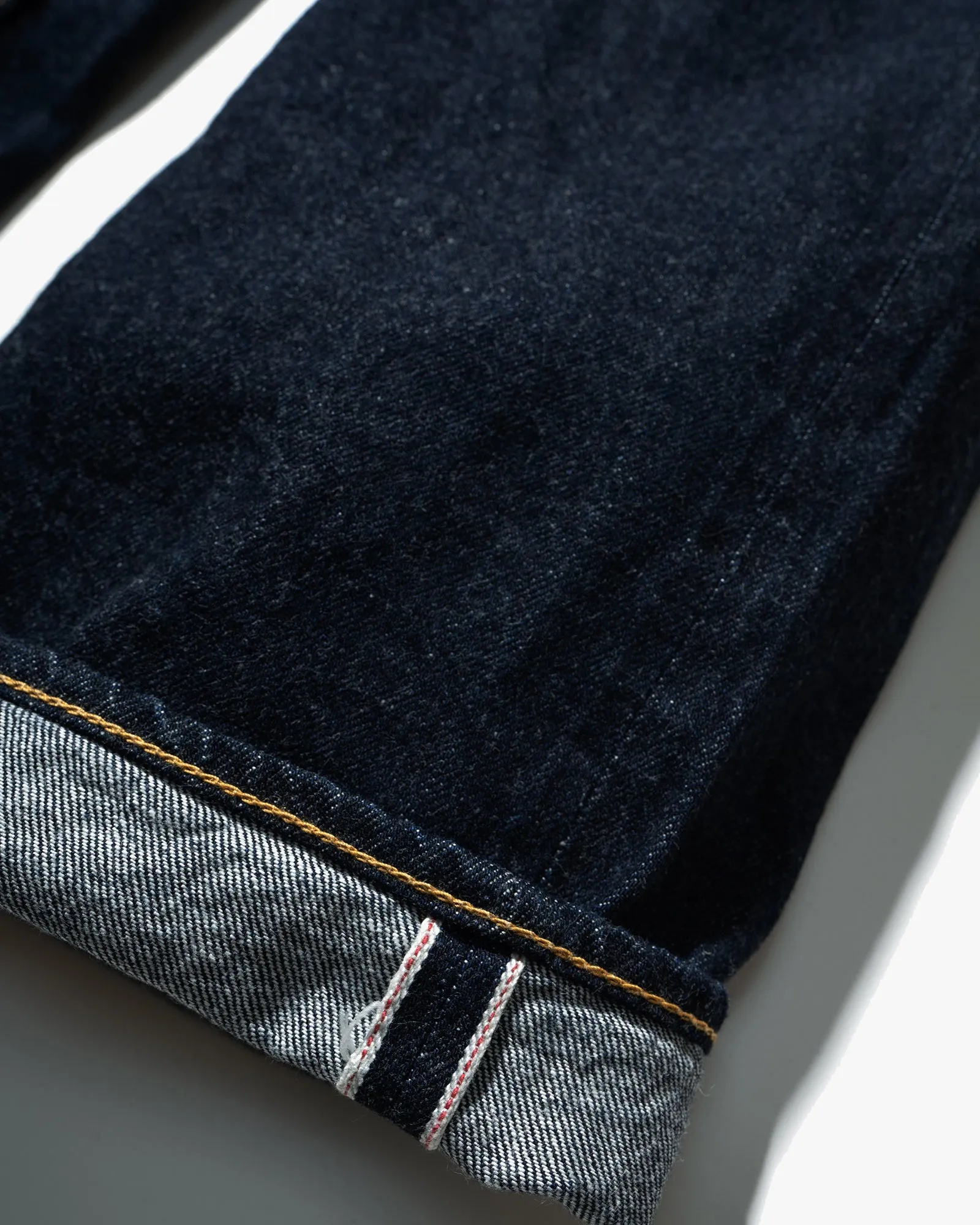 Big John M102SL Vintage 60's Classic Straight Selvedge Mens Jeans - Indigo Long Wash