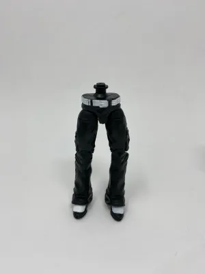 Black Pants with White Studded Belt