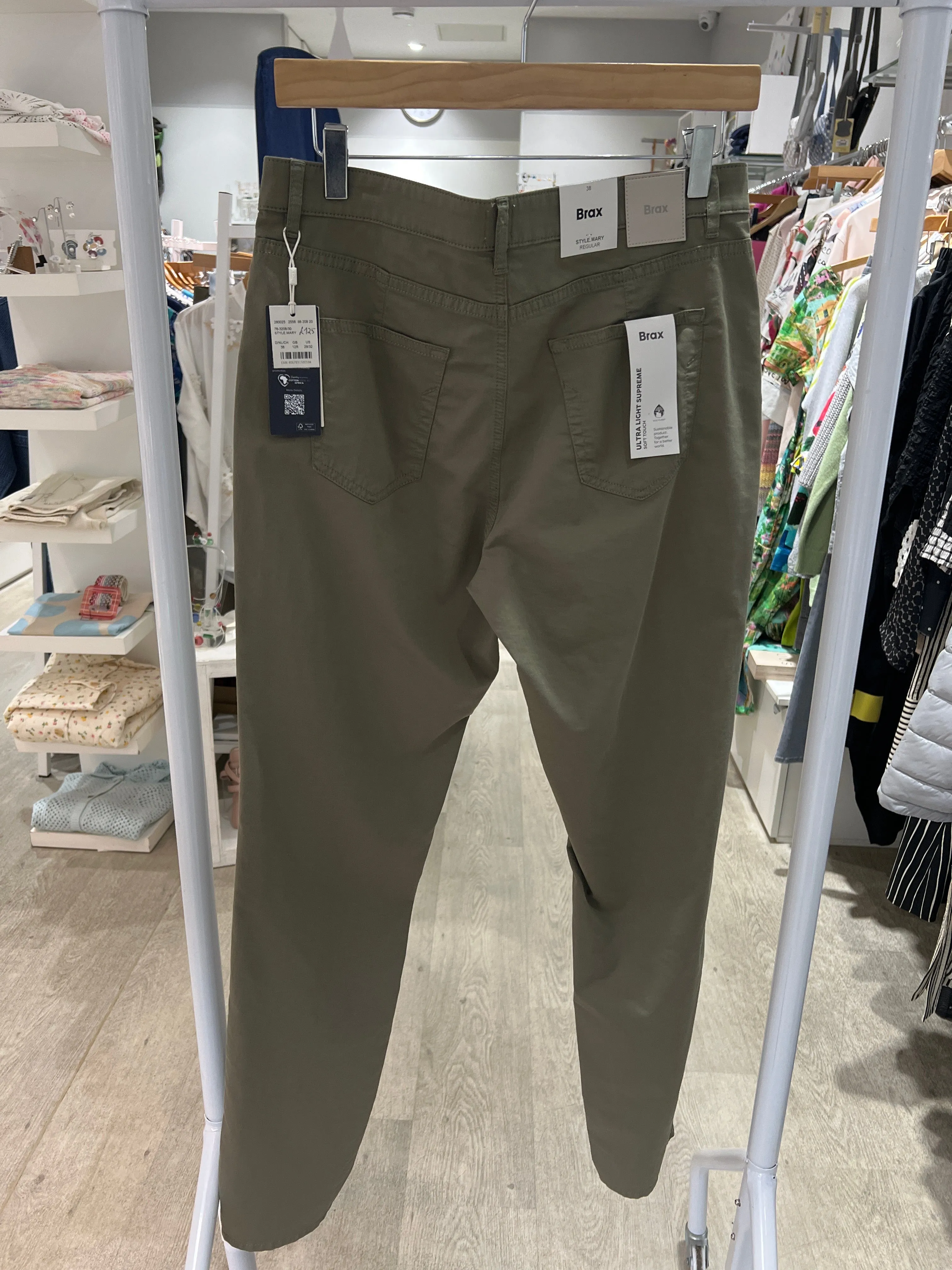 Brax Mary Light Khaki Trousers