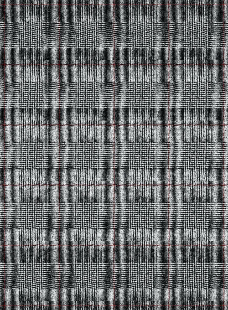 Caccioppoli Milaci Glen Gray Wool Pants