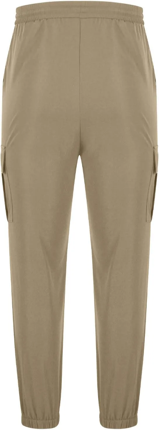 Cargo Pants for Men Relaxed Fit Stretch Workout Joggers Chino Outdoor Hiking Pants Lightweight Drawstring Sweatpants