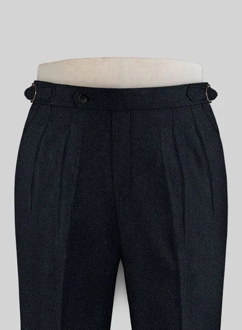 Deep Blue Heavy Highland Tweed Trousers