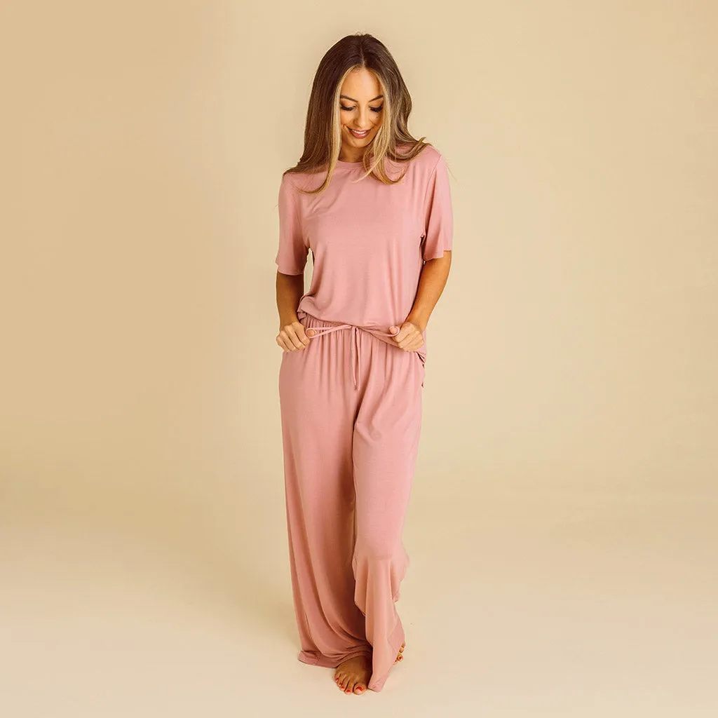 Dusty Rose Women's Puddle Pants