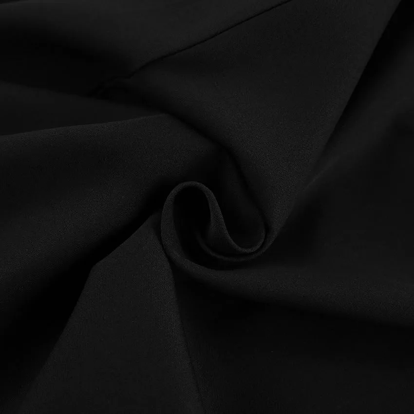 High Waist Vintage Wide Leg Commuter Trousers