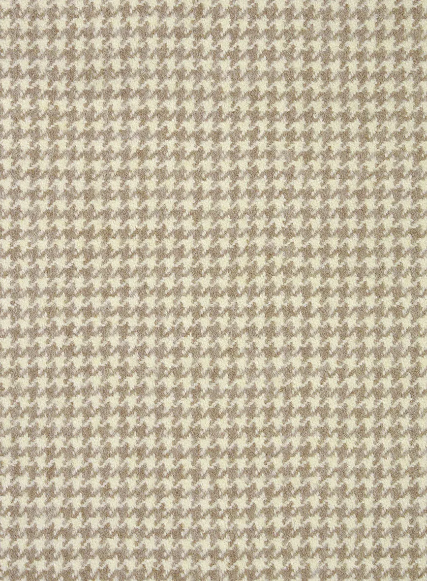 Highlander Heavy Beige Houndstooth Tweed Pants