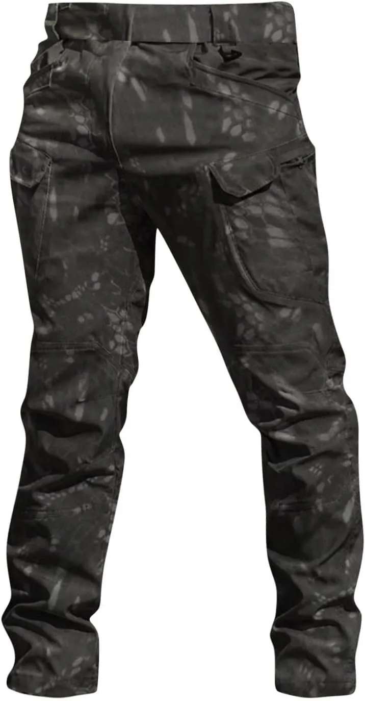 Khaki Pants Mens Stretch Stretch Cargo Pants Relaxed Fit Tactical Hiking Pant Ripstop Water Resistant Trousers