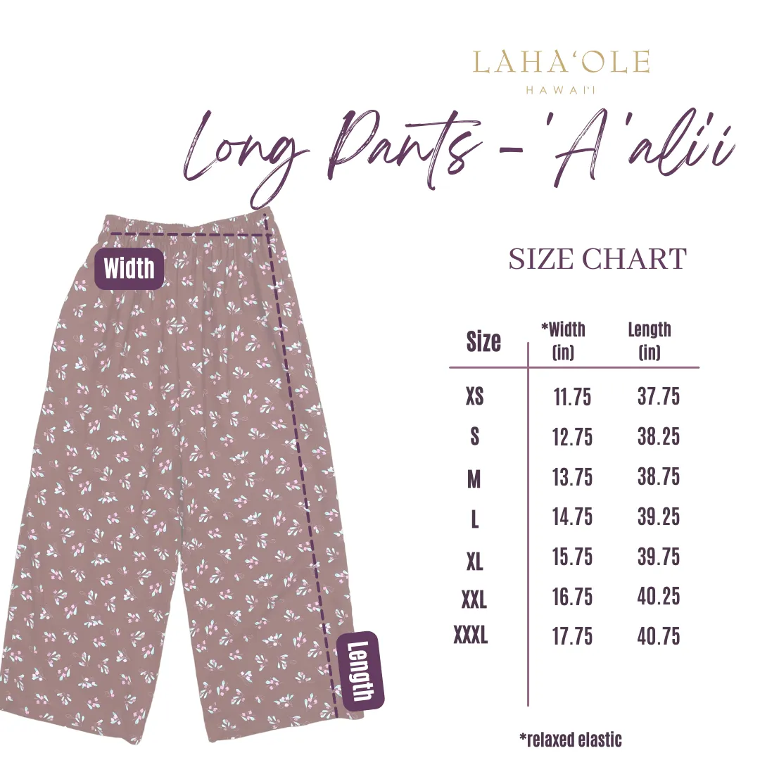 Long Pants - ʻAʻaliʻi Maroon ALL SALES FINAL