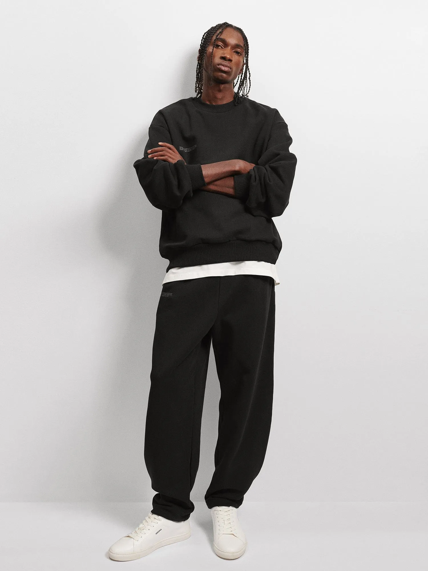 Mens DNA Barrel-Leg Track Pantsblack