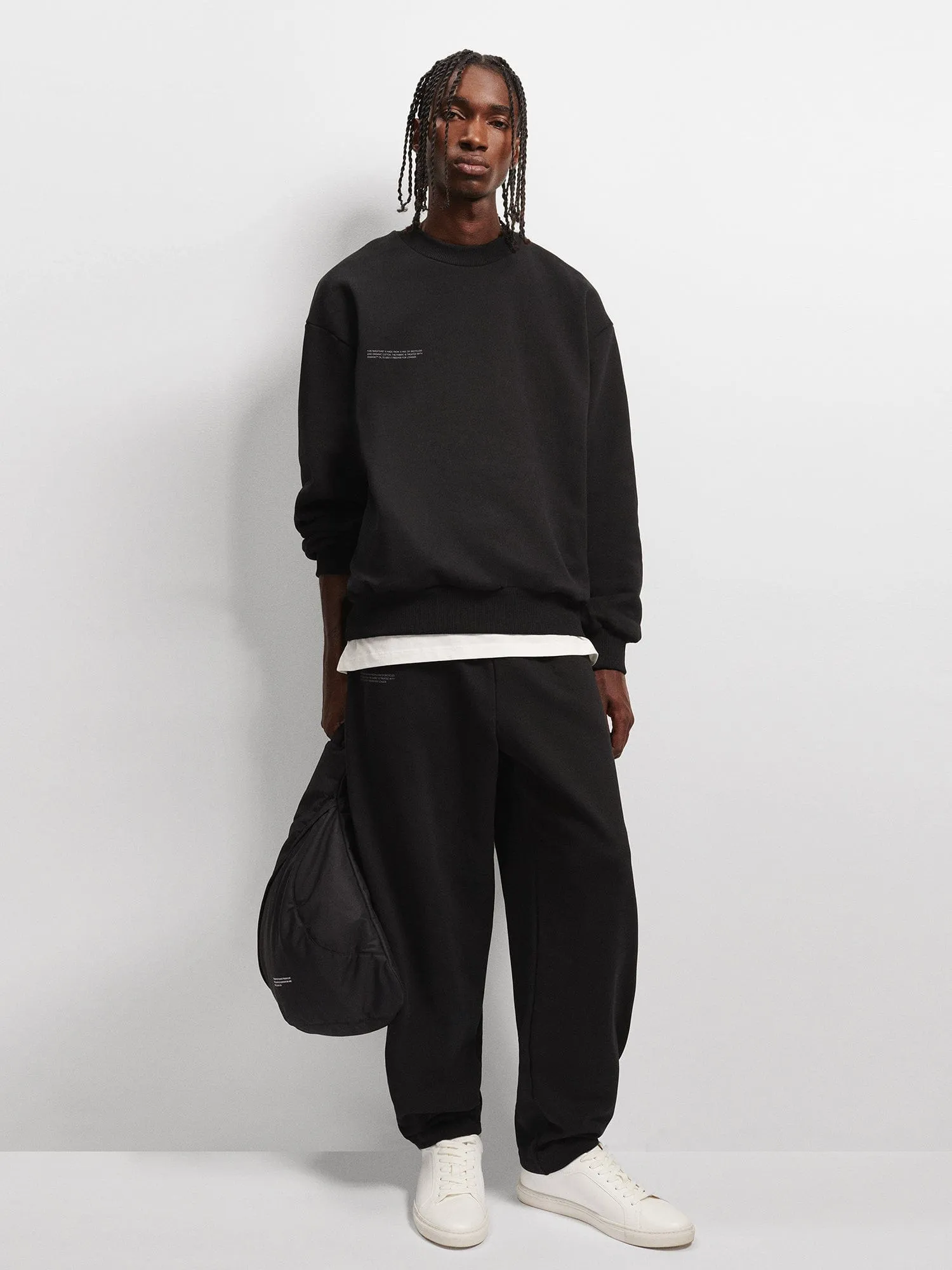 Mens DNA Barrel-Leg Track Pantsblack