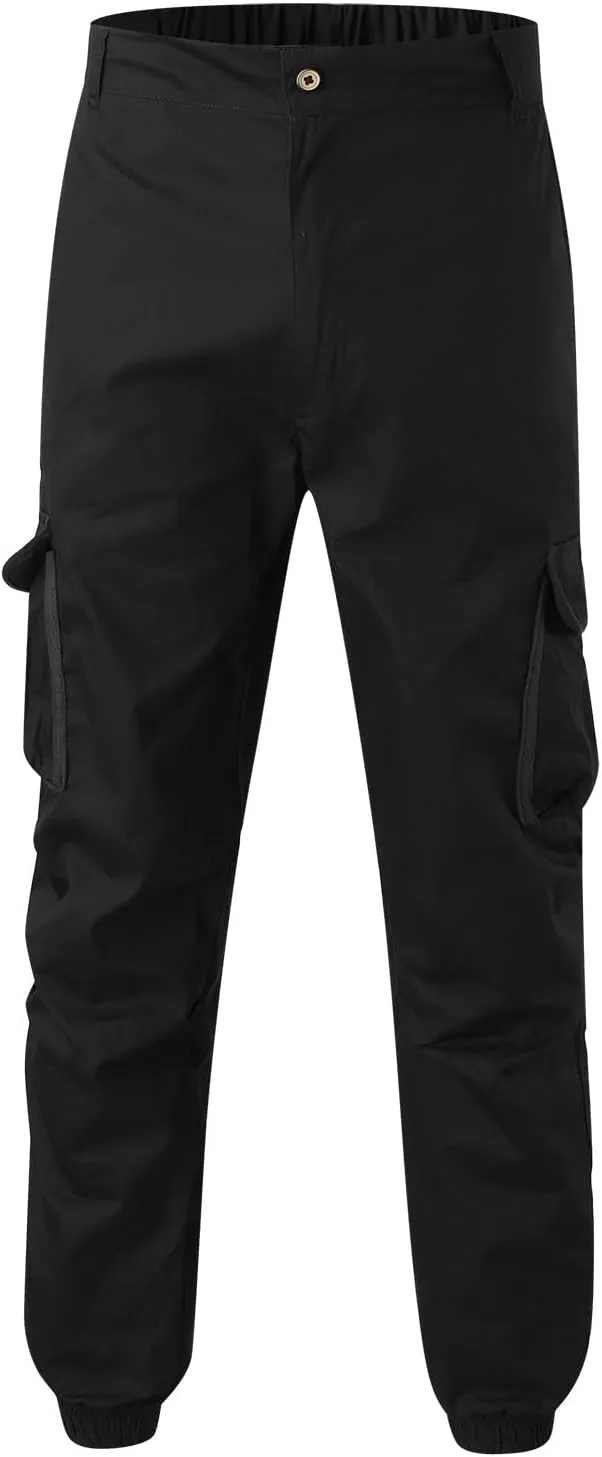 Mens Resort Wear 2025 Cargo Pants, Ultra Comfort Flex Multi-Pocket Pants, Men's Elastic Waist Drawstring Sweatpants
