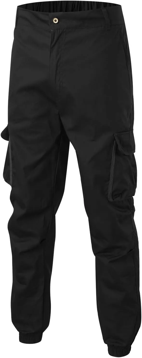 Mens Resort Wear 2025 Cargo Pants, Ultra Comfort Flex Multi-Pocket Pants, Men's Elastic Waist Drawstring Sweatpants