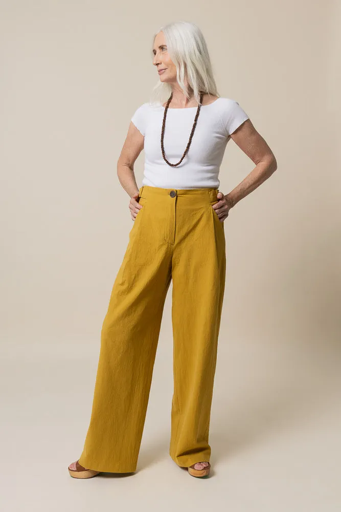 Mitchell Trousers Kit | Tumbled Non Stretch Cotton - Khaki Green