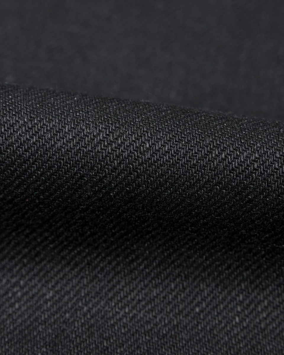 Naked & Famous Denim Weird Guy Regular Tapered Mens Jeans - Solid Black Selvedge