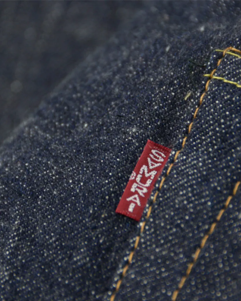 Samurai Jeans S510HX '47 Regular Straight Otokogi 15oz Selvedge Jeans - Indigo Onewash