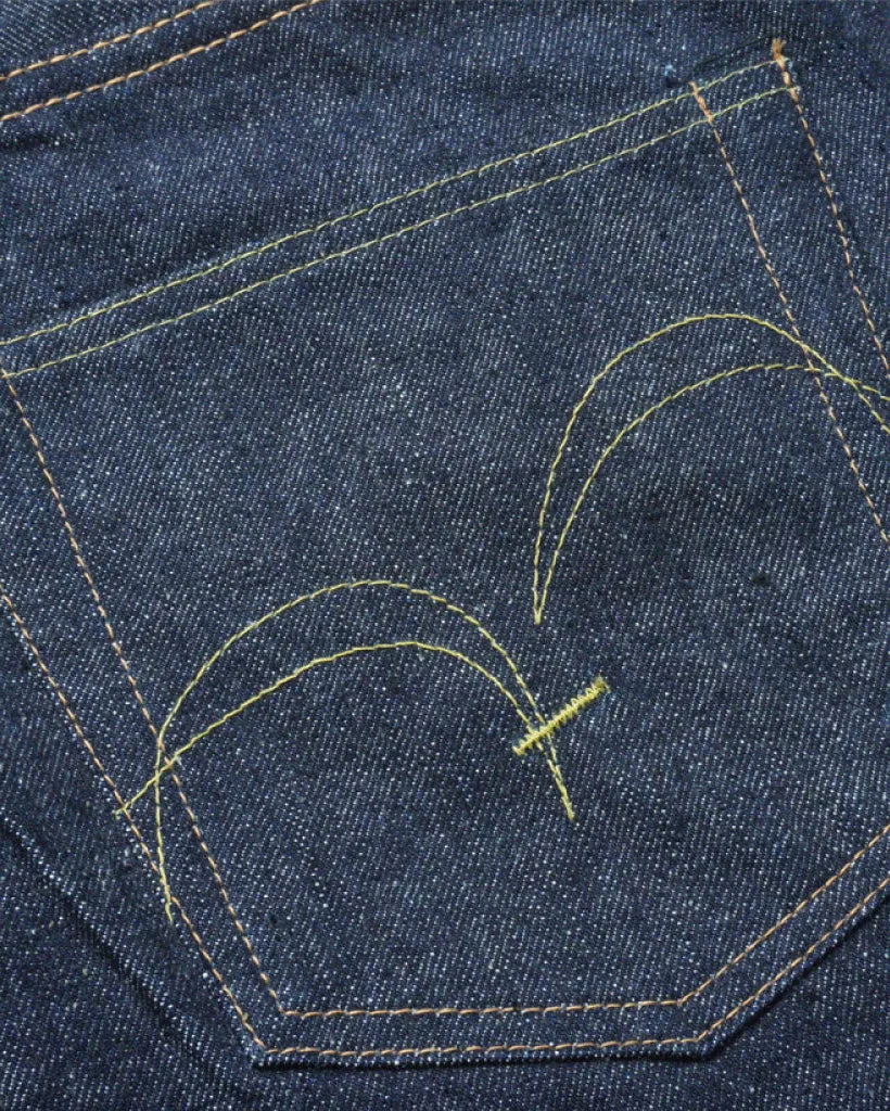 Samurai Jeans S510HX '47 Regular Straight Otokogi 15oz Selvedge Jeans - Indigo Onewash