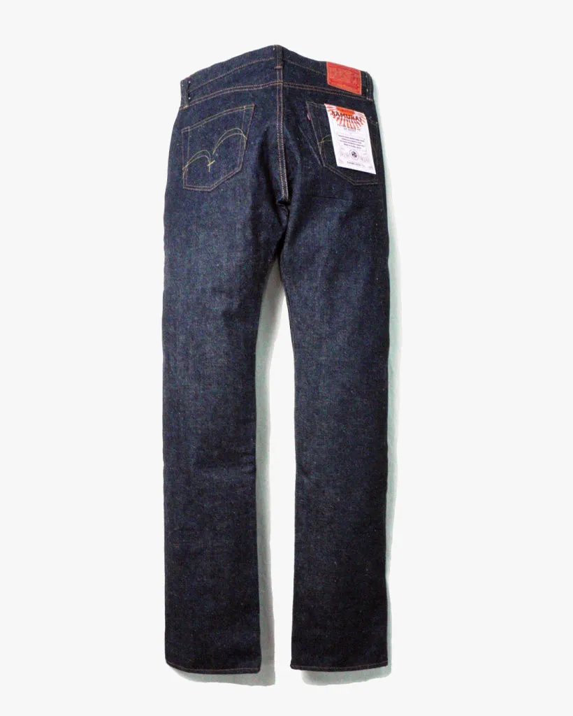 Samurai Jeans S510HX '47 Regular Straight Otokogi 15oz Selvedge Jeans - Indigo Onewash