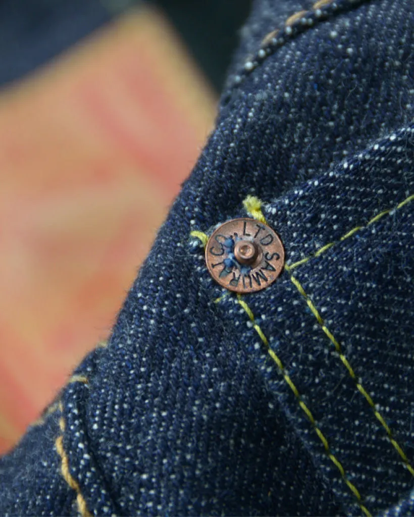 Samurai Jeans S510HX '47 Regular Straight Otokogi 15oz Selvedge Jeans - Indigo Onewash