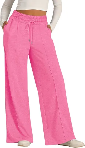 Wide Leg Pants for Women, High Waisted Straight Leg Pants Wide Cotton