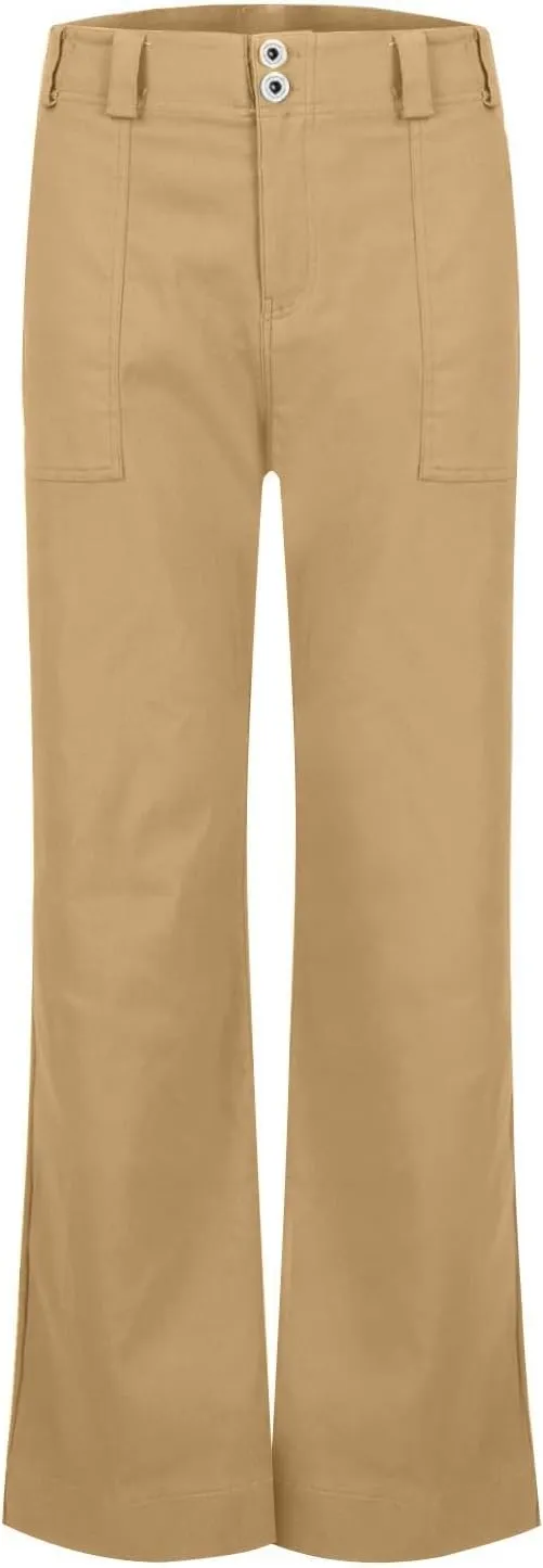 Wide Leg Pants for Women, Straight Leg High Waisted Pants Wide Baggy