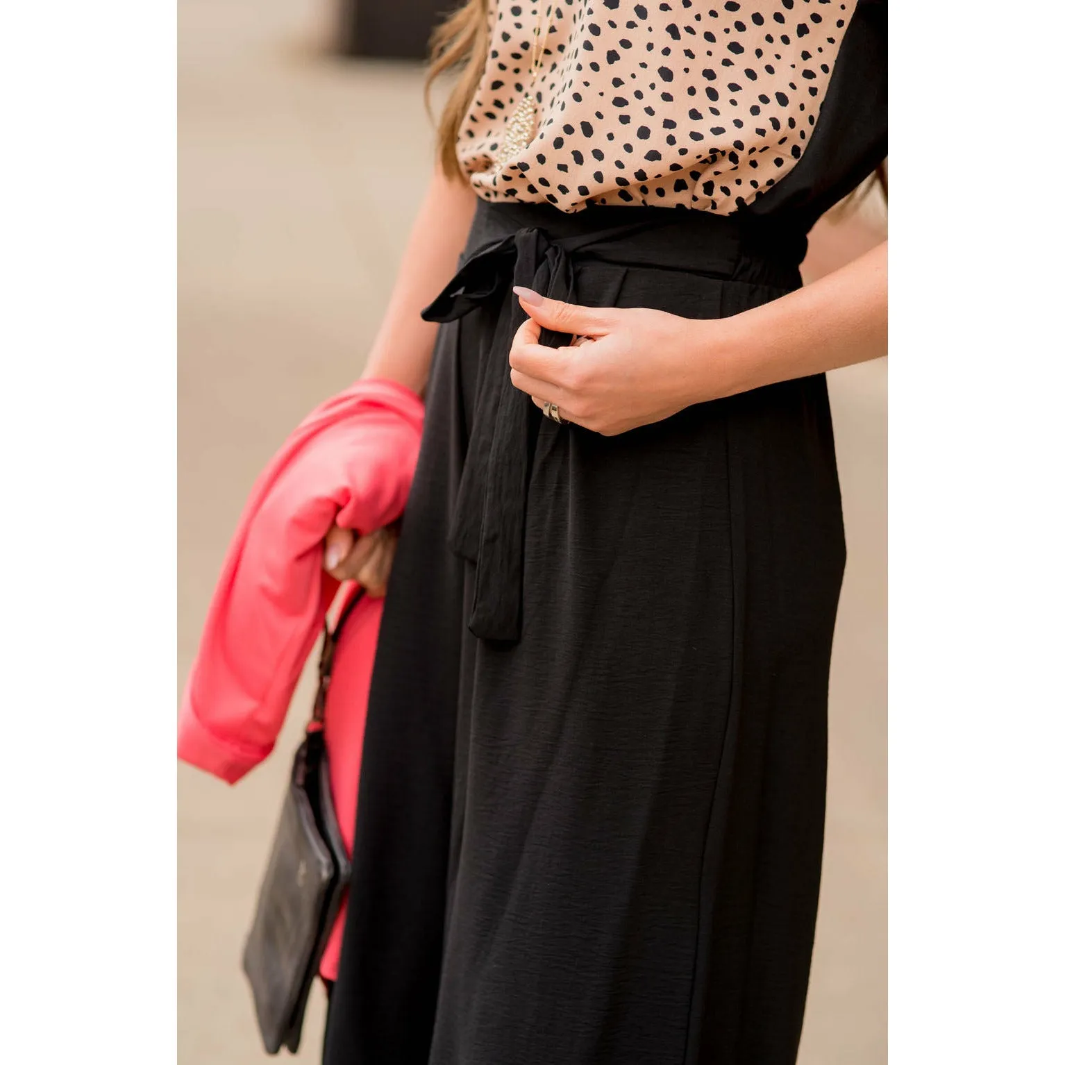 Wide Leg Tie Pants