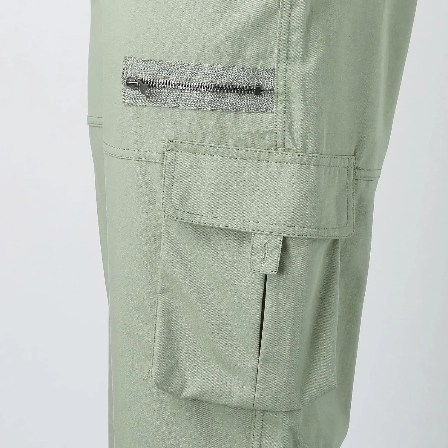 Womens Elastic High Waisted Cargo Pants Casual Relaxed Fit Multi Pockets Work Pants Trendy Y2K Streetwear Trousers