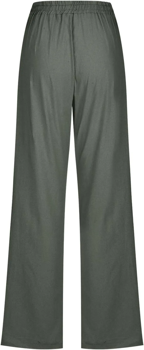 Womens Wide Leg Sweatpants Winter Wideleg Sports Slacks with Pockets Wide Leg Wide Leg