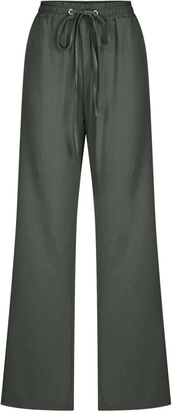 Womens Wide Leg Sweatpants Winter Wideleg Sports Slacks with Pockets Wide Leg Wide Leg