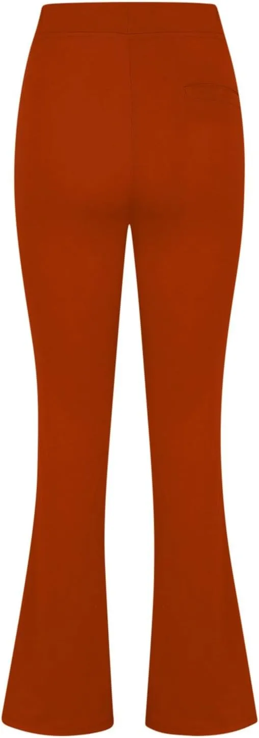 Women's Work Pants Stretch Flare High Waist Yoga Pant Dressy Soft Business Casual Slacks Comfy Office Trousers